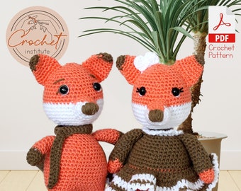 Crochet Pattern, Crochet Animal, Fox Amigurumi, English PDF Pattern, Handmade Gift