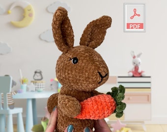 Amigurumi Rabbit, Crochet Pattern, Crochet Animal, English PDF