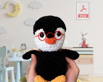Crochet Pattern, Crochet Animal, Penguin Amigurumi, English PDF Crochet Model