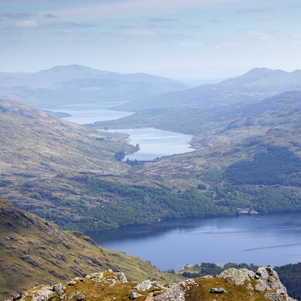 Beautiful Scottish Landscape Photograph - A View from Ben Vane (Digital Photo)