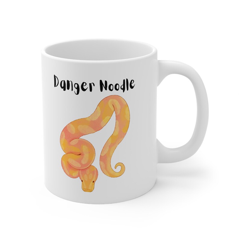 Snake Mug, Danger Noodle, Ball Python, Reptile Lovers, Snake Lovers ...