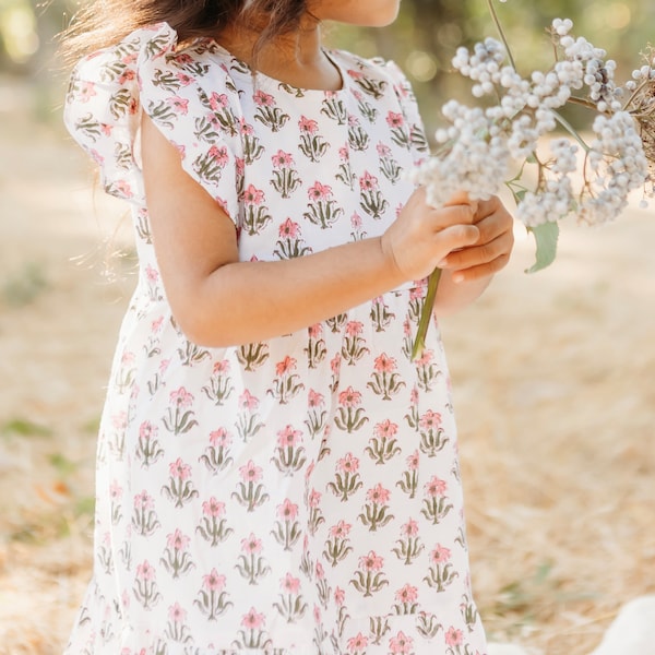 Block print dress for Girls | Toddler | Infant | Indian clothes | Jaipur | Linen