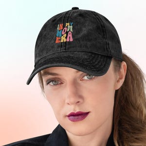 Custom Embroidered Hat, Personalized Date, Matching Vintage Baseball Hat, Gift For New Dad Mom, Pregnancy Announcement, Mothers day gift