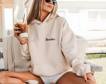 Cozy Hoodie with Bookish Print – Perfect for Book Lovers