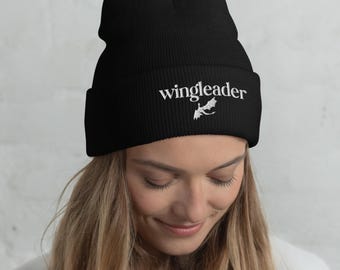 Wingleader geborduurde muts, Dragon Academy hoed, Fantasy Rider esthetiek, geïnspireerd door de vierde vleugel, muts, boekachtig cadeau voor haar