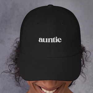 Embroidered Auntie Baseball Cap – Personalized, Baby Reveal Gift, Monogrammed, Custom Hat for Aunt, Baby Boy, Baby Reveal Aunt Uncle Hat