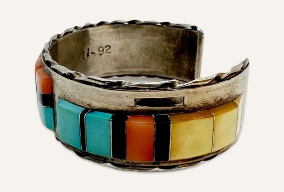 Zuni Cuff Bracelet by Martin and Esther Panteah - image 3