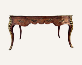 Mesa de reproducción estilo Luis XV, siglo XIX, Plat