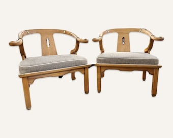 Pair of Ming Style Armchairs Attributed to James Mont