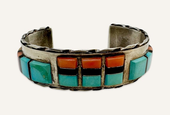 Zuni Cuff Bracelet by Martin and Esther Panteah - image 2