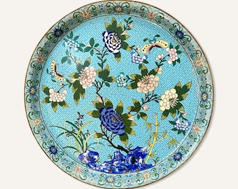 Late 19th Century Chinese Cloisonné Tray