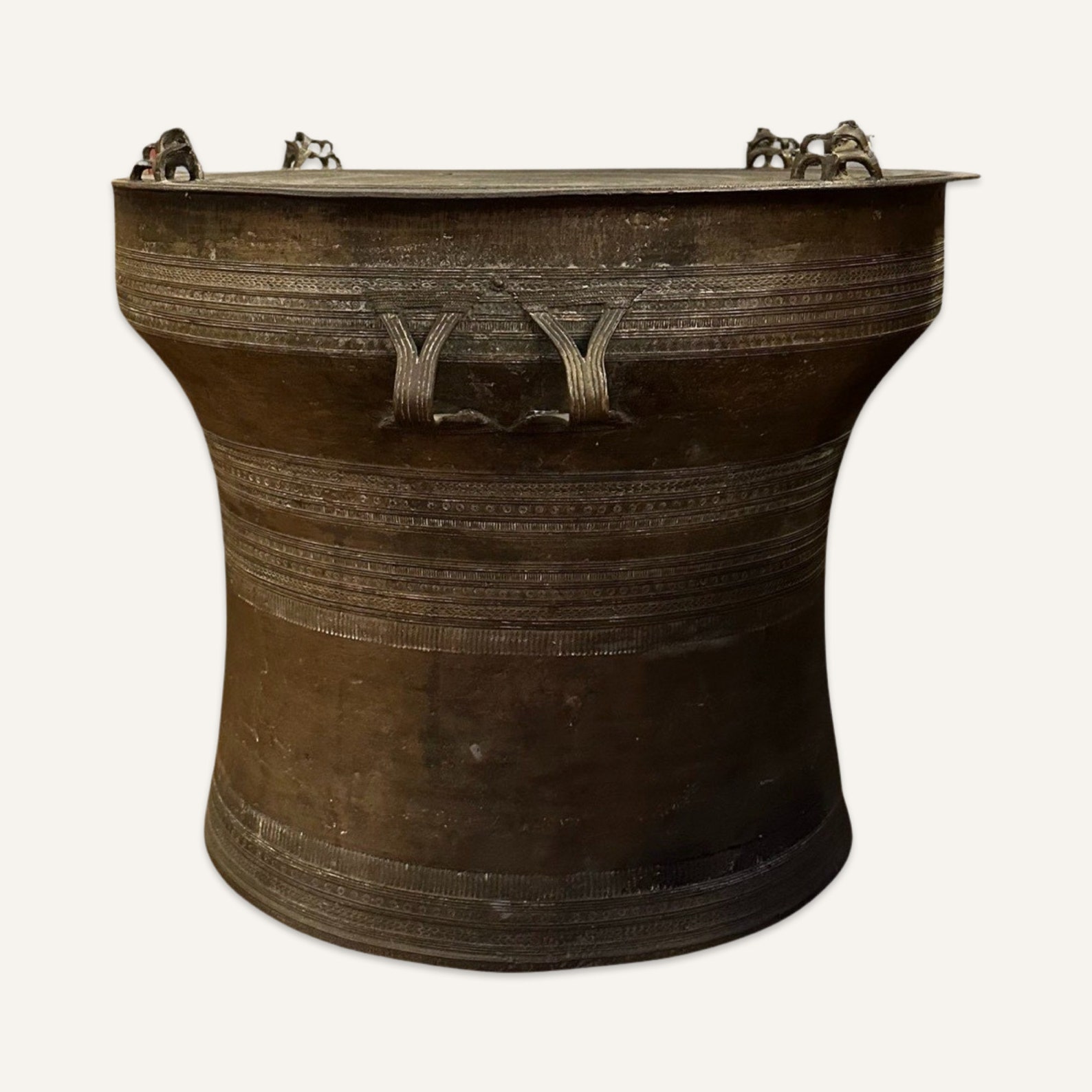 19th Century Southeast Asian Bronze Rain Drum or Moko Drum - Etsy