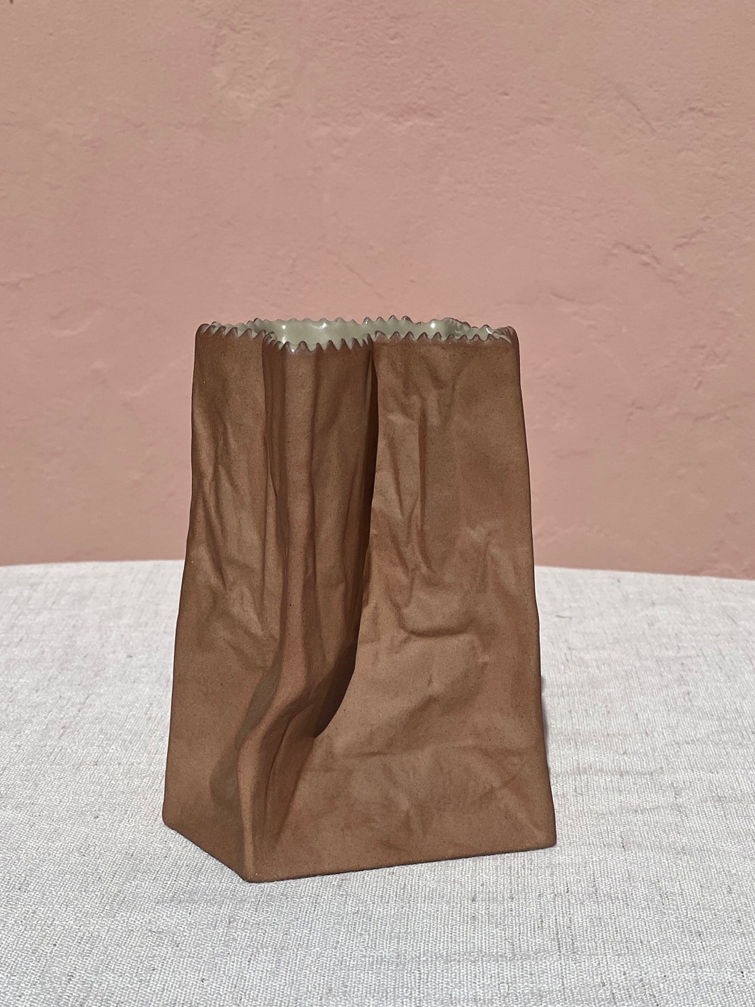 Tapio Wirkkala Brown Paper Bag Vase for Rosentahl Studio Line Etsy