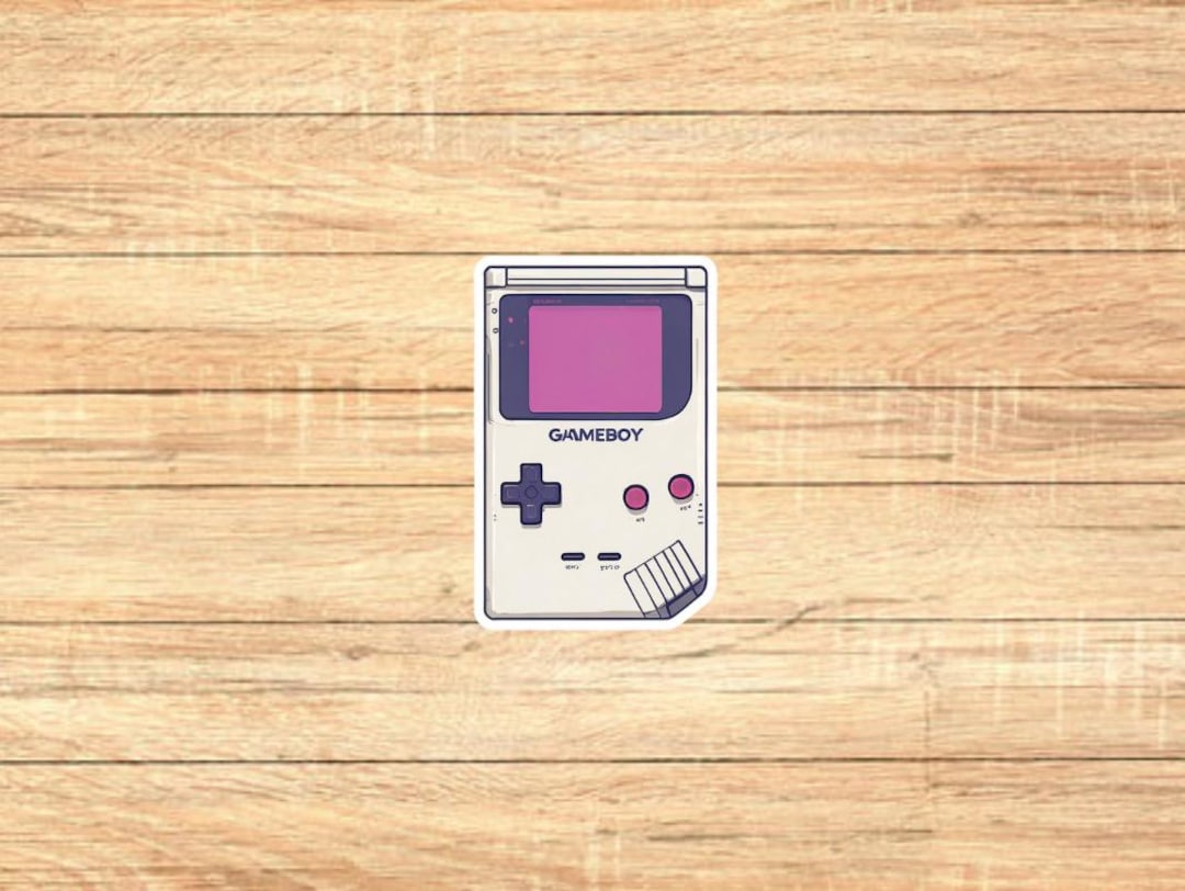 Gameboy Logo Sticker Retro Game Boy Sticker | Waterproof Vinyl, Gaming Console - Etsy