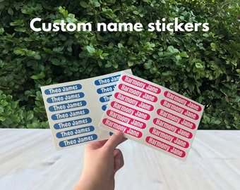Custom Name Sticker Labels | Personalized Sticker Name Labels | Name Sticker Sheet | Custom Name Tags | Custom Name Labels | Organized Label