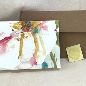 Botanische Aquarelldruckkarten sind 13 x 18, Umschlag und Goldsiegel.  Alle Drucke sind von Originalgemälden.