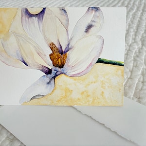 Magnolie Aquarell Karten 13x18, Bild von einer Originalzeichnung