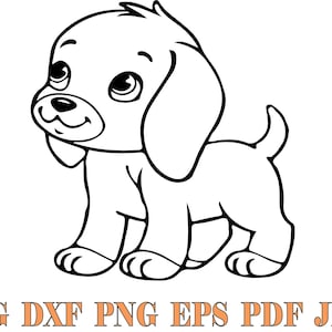 CUTE DOG SVG, Cute Dog Clipart, Cute Dog Puppy Svg Files For Cricut, Cute Puppy Svg