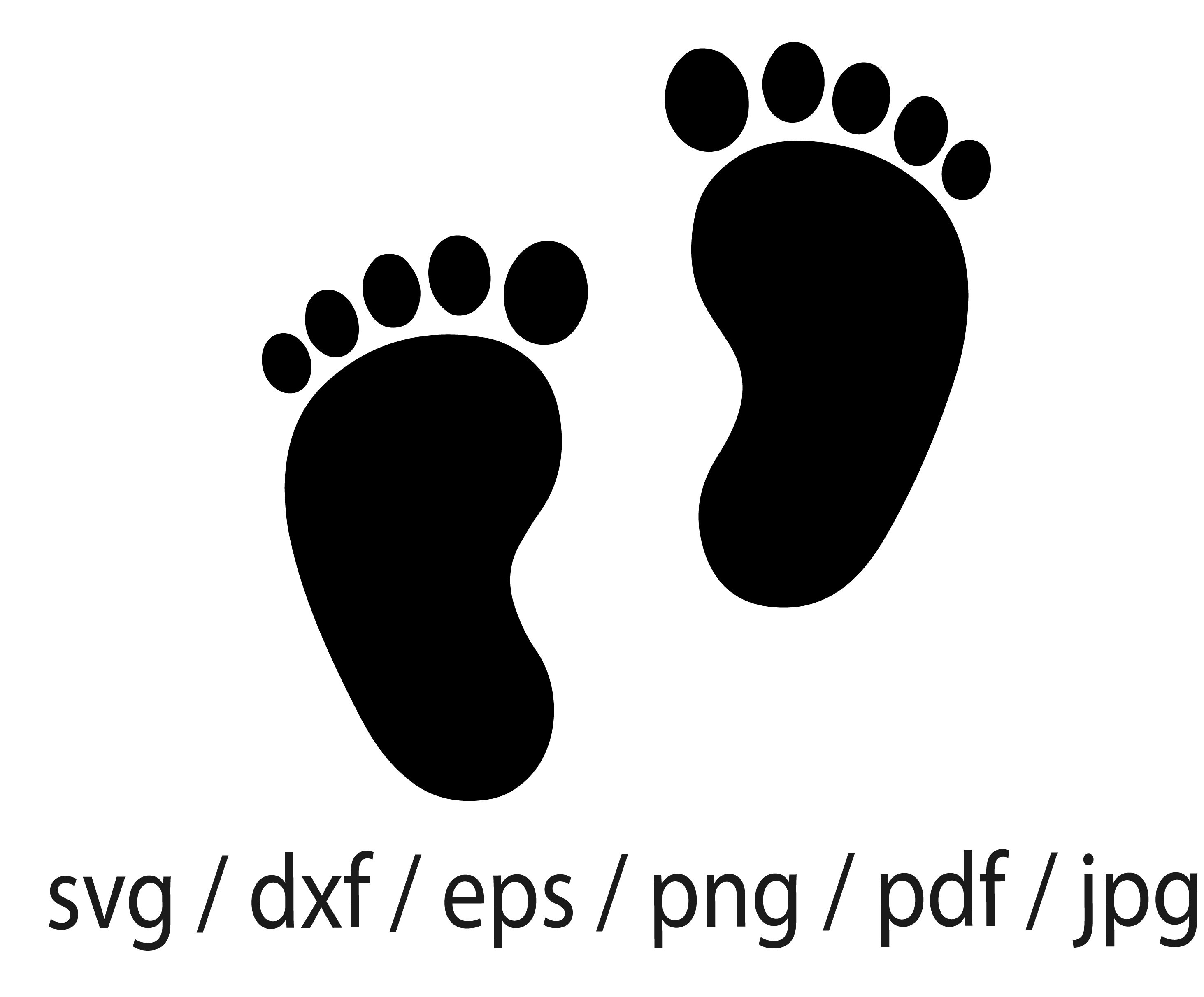 Baby Footprint Svg, Baby Feet Svg, Little Toes, Footprint Svg - Etsy