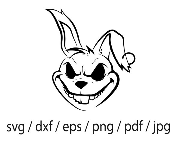 Zombie Rabbit Svg | Zombie Bunny Clipart | Halloween Cut File