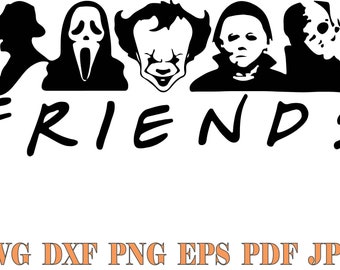 Friends  Svg File Friends Svg Cut File 90s Sitcom Clipart Instant Download TV Show Digital Files