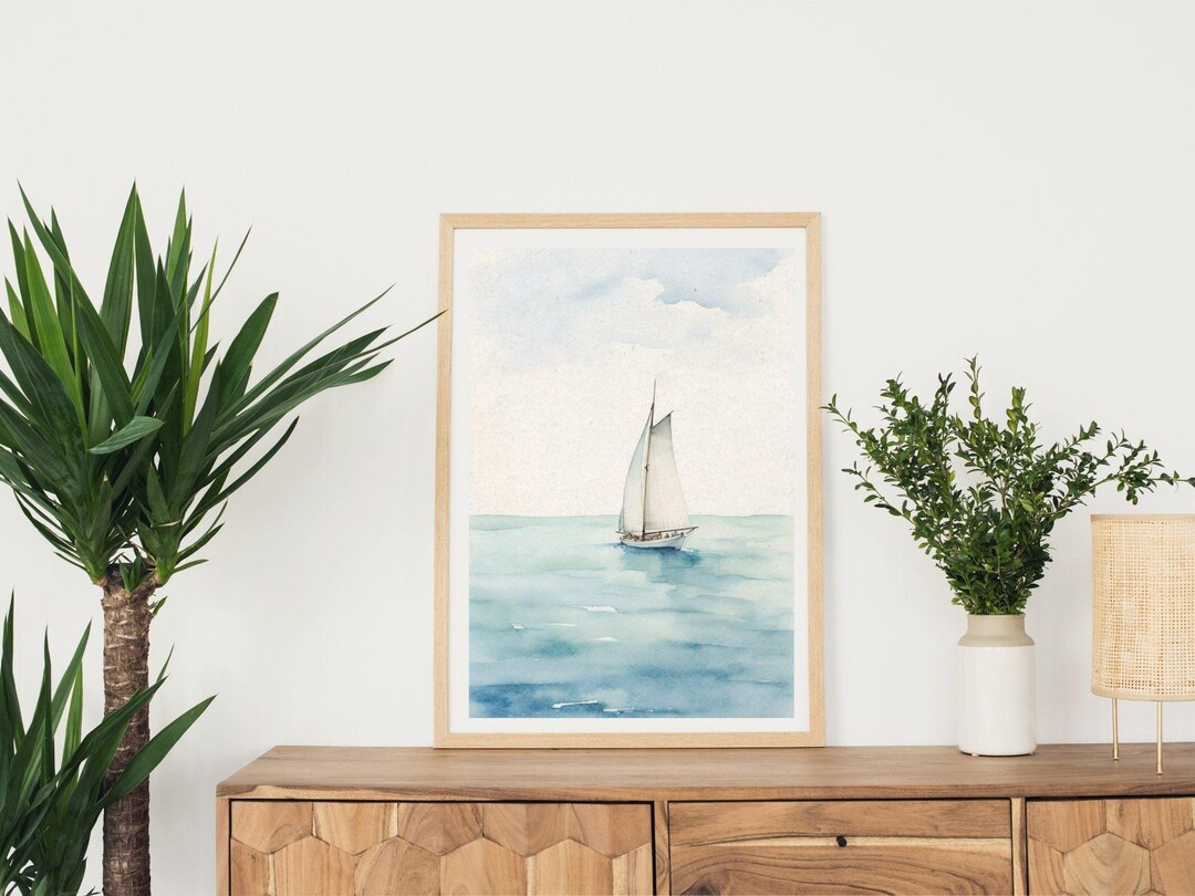 Nautical Wall Art Print Digital Download Printable Beach Decor Coastal ...