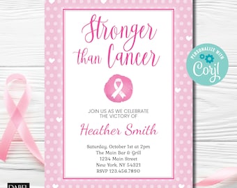 Breast Cancer Remission Celebration, Goodbye Cancer Party, Breast Cancer Awareness, Cancer Survivor, Pink Ribbon, Breast Cancer Fundraiser
