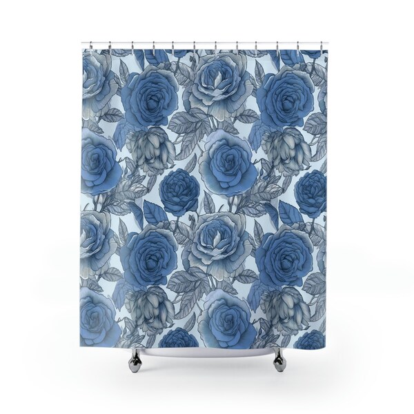 Roses Shower Curtain Etsy