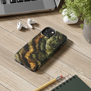 Earthy Topography iPhone Case | Geographical Contour Design | Sturdy Protection