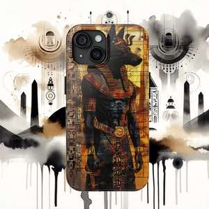 Guardian of the Underworld Anubis Phone Case | Ancient Egyptian Protector Design
