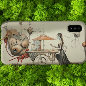 Salvador Dali Inspired Surreal Mechanical Reverie Phone Case