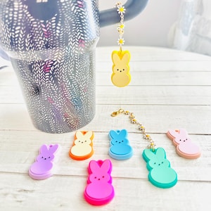 Bunny Tumbler Charm Bunny Stanley Charm Stanley Jewelry Easter Tumbler Accessories Stanley Cup Accessories Stanley Cup Charm Easter Stanley