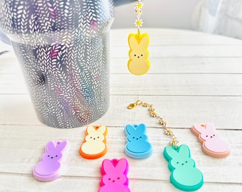 Bunny Tumbler Charm Bunny Stanley Charm Stanley Jewelry Easter Tumbler Accessories Stanley Cup Accessories Stanley Cup Charm Easter Stanley