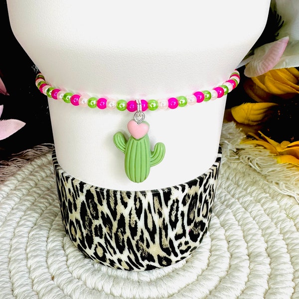Tumbler Boot Cactus Stanley Boot Topper Tumbler Accessories Stanley Cup Accessories Tumbler Boot Topper Charm Stacked Bracelets Cacti Gifts