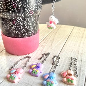 Bunny Tumbler Charm Bunny Stanley Charm Stanley Jewelry Easter Tumbler Accessories Stanley Cup Accessories Stanley Cup Charm Easter Stanley
