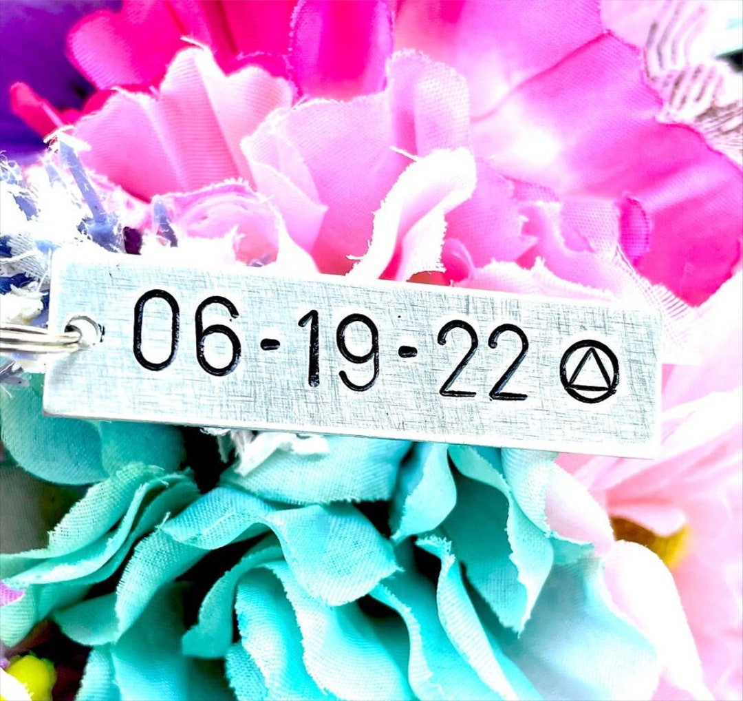 Sobriety Keychain Sobriety Gift Sobriety Gift for Women Etsy