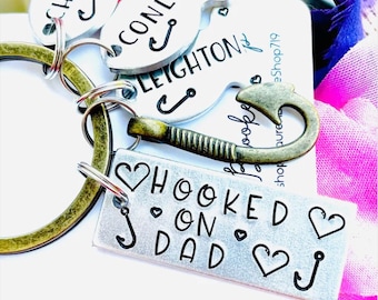 Dad Keychain Dad Gift Gifts for Dad Dad Birthday Gift Fishing Keychain Fishing Gift Fishing Accessories Fisherman Gift Fathers Day Gift