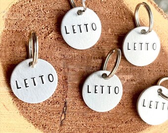 Hand Stamped Horse ID Tag: Halter/Bridle Name Plate