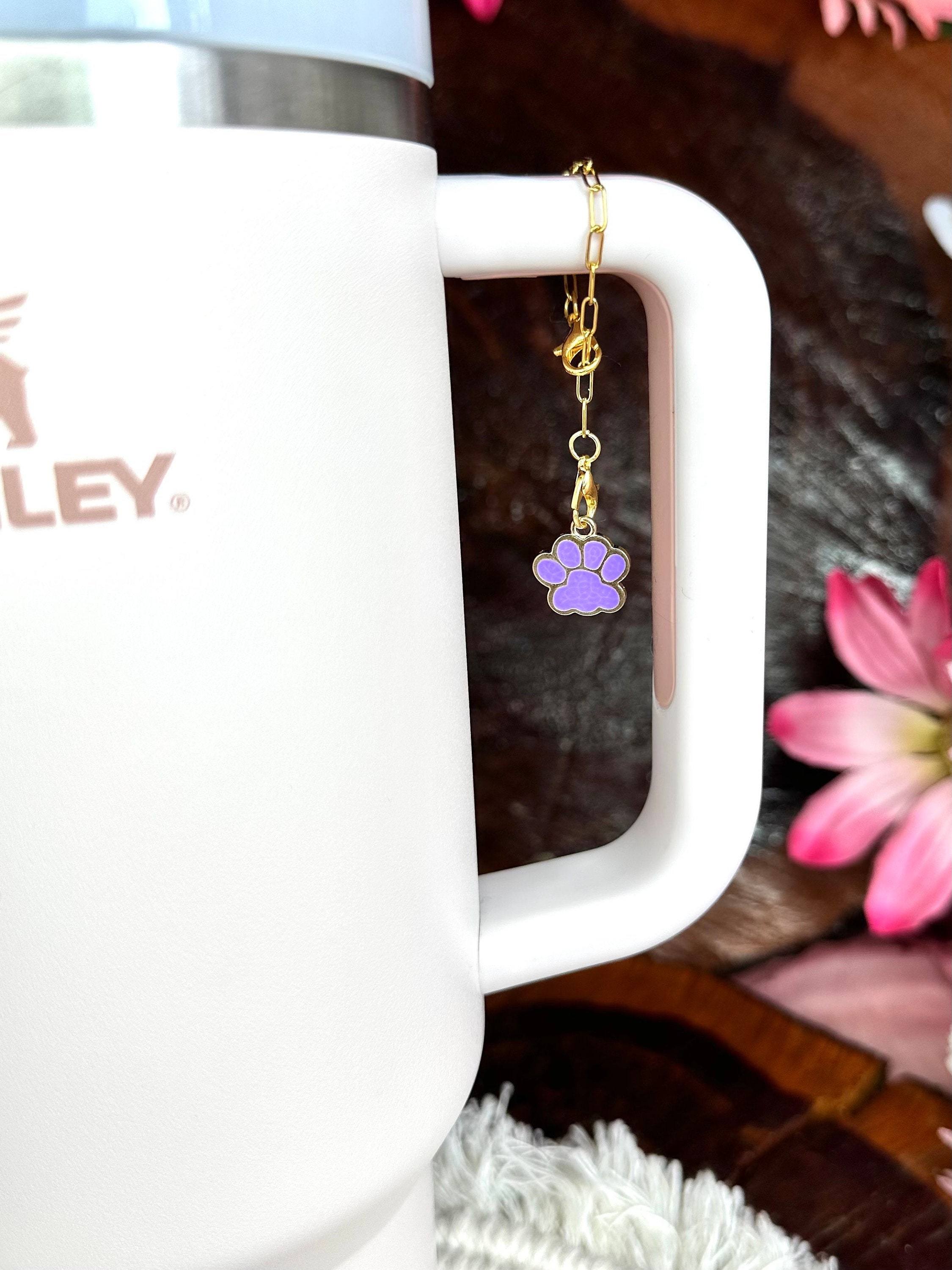 Personalized Name Dog Mom Tumbler Charm Jewelry, Tumbler Accessories, Cup Accessories, Dog Cat Tumbler Charm, Gift for Pet Lovers