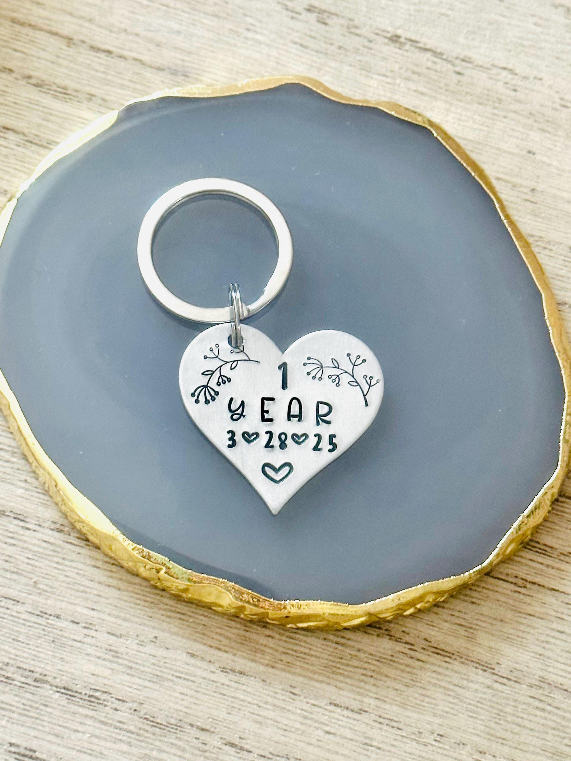 Recovery Keychains Sobriety Date Keychain, Personalized Sobriety Gift - Sobriety Keychain ...