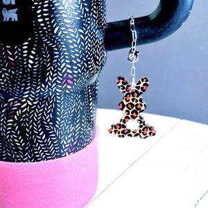 Bunny Tumbler Charm Bunny Stanley Charm Stanley Jewelry Easter Tumbler Accessories Stanley Cup Accessories Stanley Cup Charm Easter Stanley