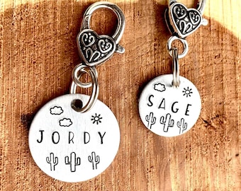 Hand Stamped Horse ID Tag, Halter/Bridle Charm