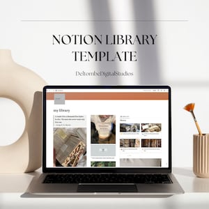 Notion Library Template for Bookworms, Reading Planner, Book Tracker for Notion, Reading Log, Simple Notion Book Template