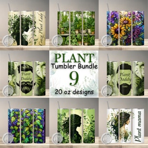 Pacchetto di involucri per bicchieri per piante per bicchieri sottili da 20 once, bicchiere per sublimazione di piante, involucri per bicchieri per piante domestiche per sublimazione, involucro per piante