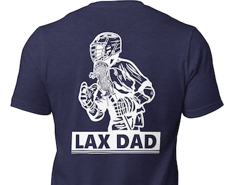 Camiseta LAX Dad: Camisa esportiva de lacrosse de algodão macio