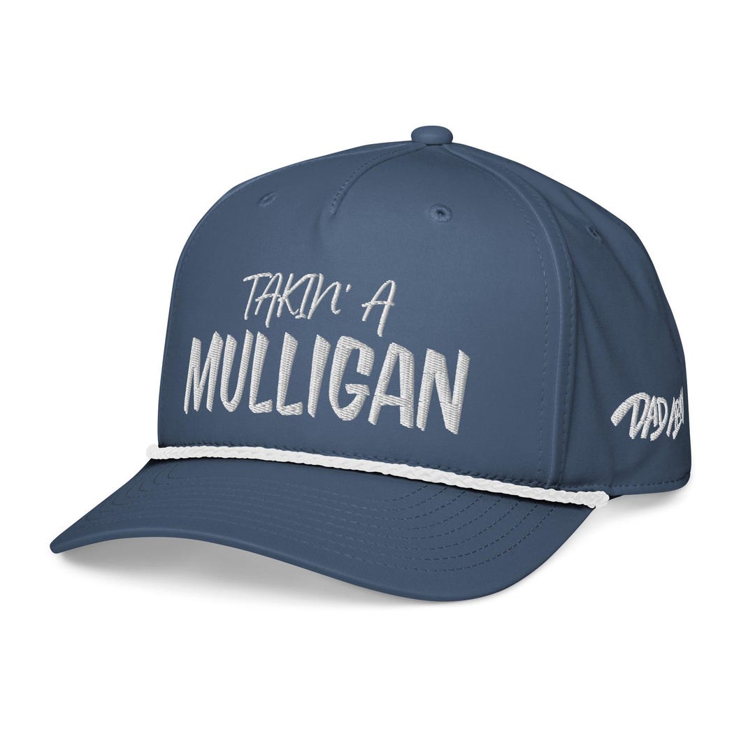 Multigan Cap Takin’ a Mulligan Golf Rope Hat • Golf Rope Cap for Men • Retro Golfer ...