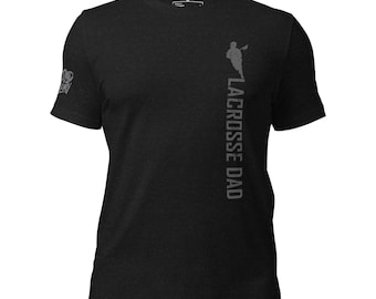 Camiseta "Pai Jogador de Lacrosse", Camiseta Esportiva com Estampa, Presente para o Dia dos Pais