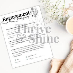 Engagement Photo Session Purchase Agreement