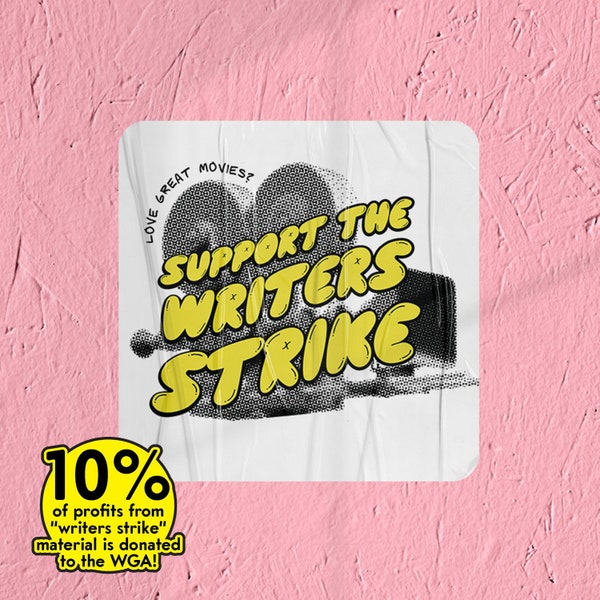 Writer's Strike Sticker for Writers Strike Peak TV Sticker for writer's guild of america Sticker WGA Strike Sticker for screenwriters union