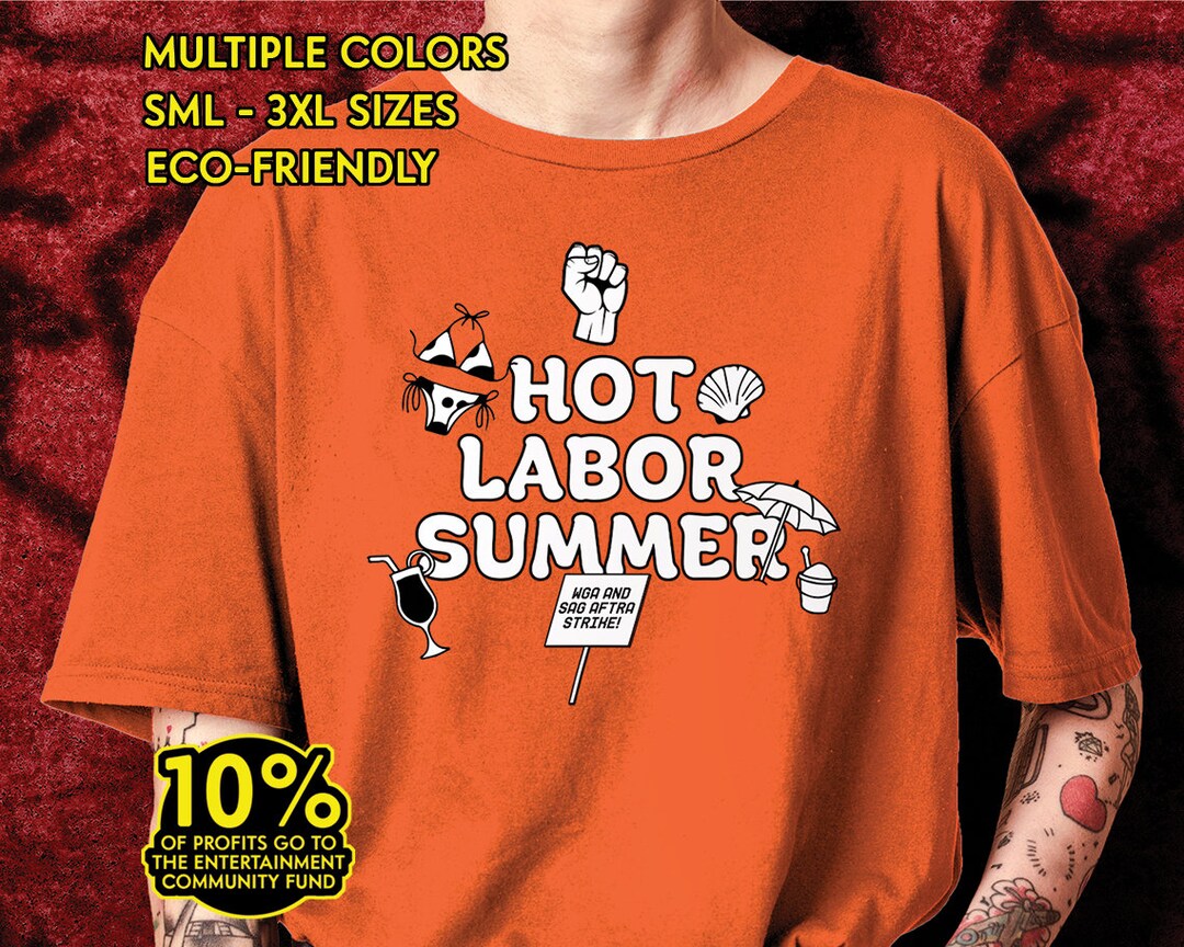 SAG AFTRA Strike Shirt Hot Labor Summer Shirt Screen Actors Etsy